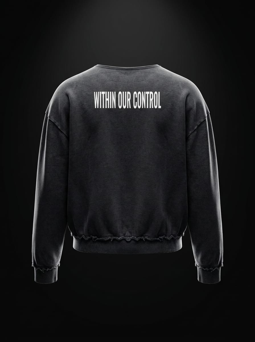 "Within Our Control" Crewneck — Back View