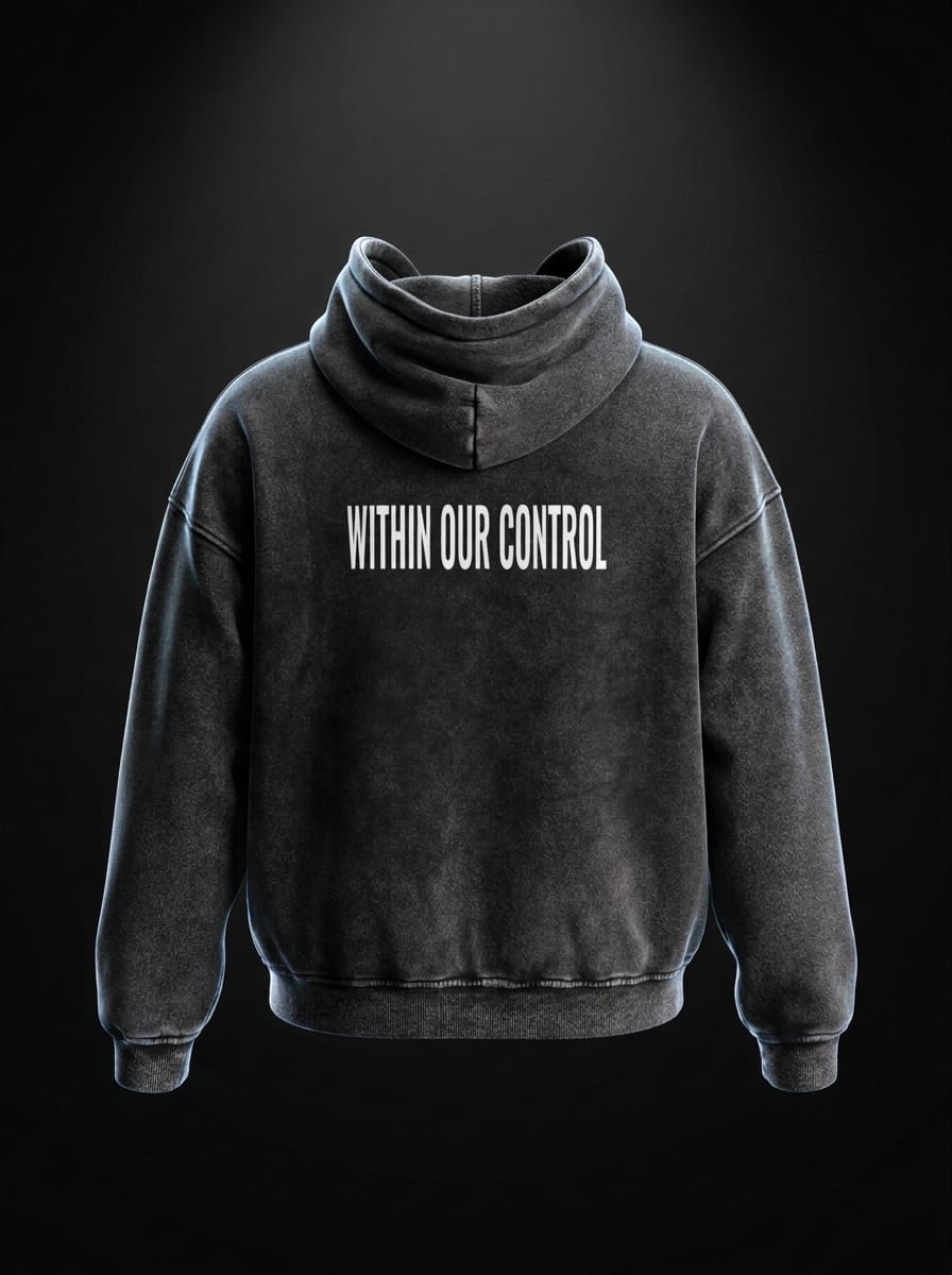 "Within Our Control" Hoodie — Back View